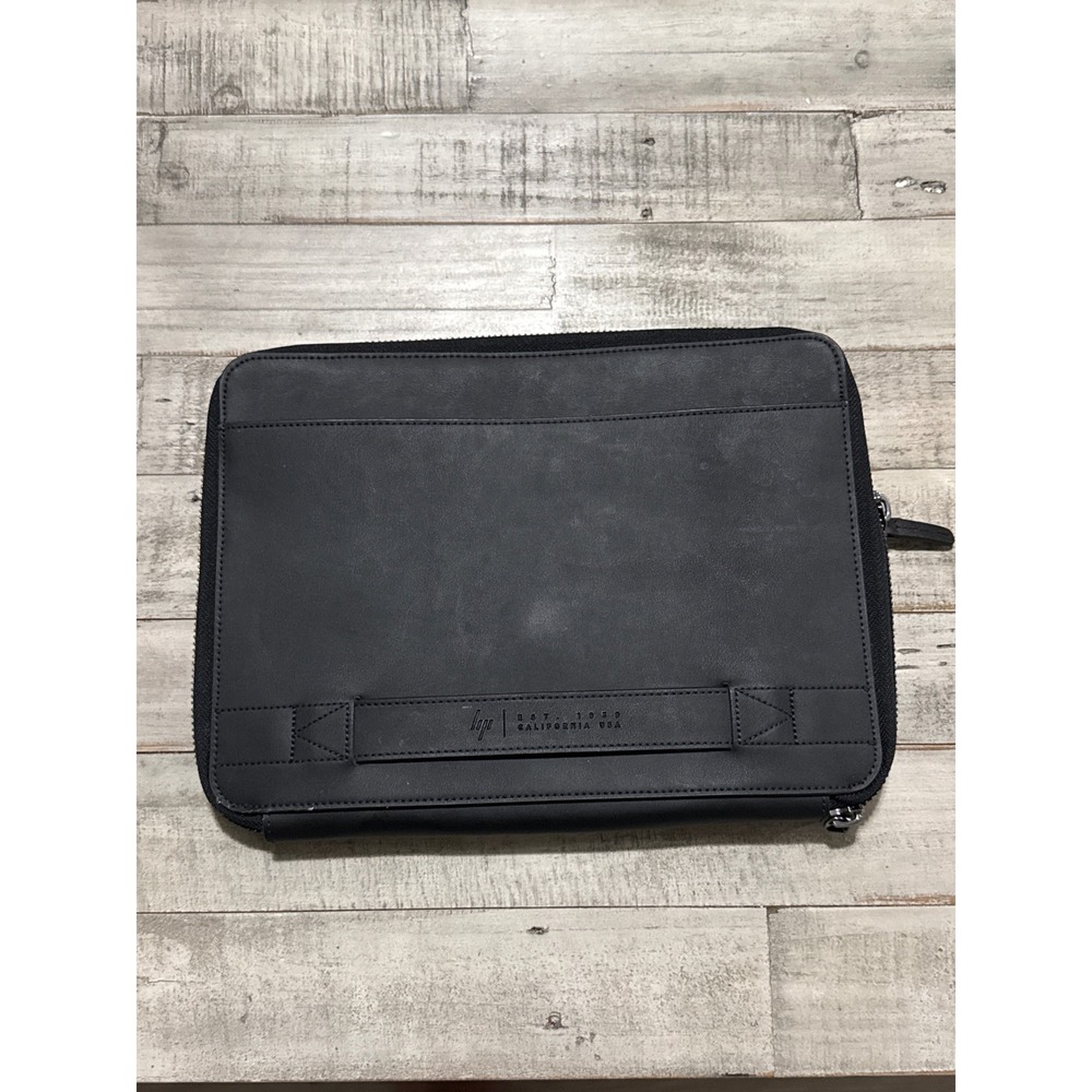 HP Spectre Folio Black Leather Laptop Sleeve Portfolio Case 13-14 inch Accessory